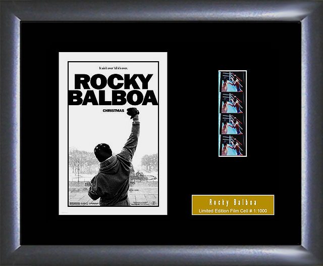 Balboa ROCKY Film Cells BALBOA SYLVESTER STALLONE Movie Memorabilia Large Display GIFTS 