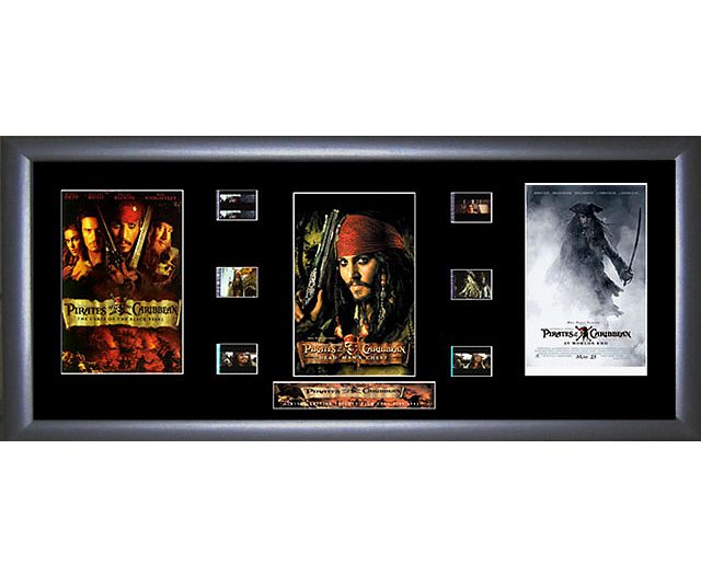 Pirates of the Caribbean Trilogy Film Cell memorabilia Limited Edition