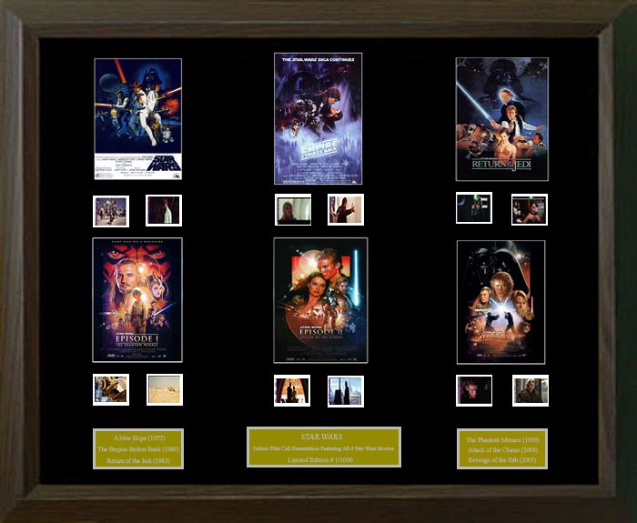 Star Wars Montage Film Cell